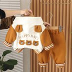 Conjunto de 3 piezas: sudadera interior, chaqueta con capucha y pantalón