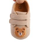 حذاء مواليد قماشي مطرّز بتصميم كرتوني