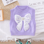 Conjunto de 3 piezas: camisa de manga larga, chaleco de lana decorado y pantalón vaquero