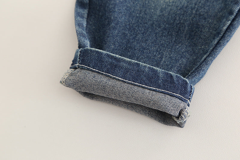 Conjunto de 3 piezas: chaqueta, camisa de cuadros interior y pantalón vaquero