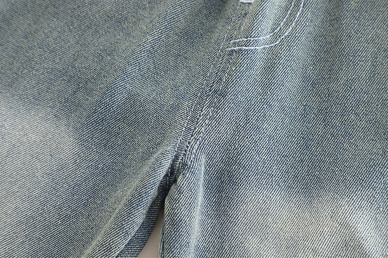 Conjunto de 3 piezas: camiseta de algodón, camisa de cuadros y pantalón vaquero