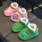 حذاء شتوي مبطّن بتصميم ديناصور