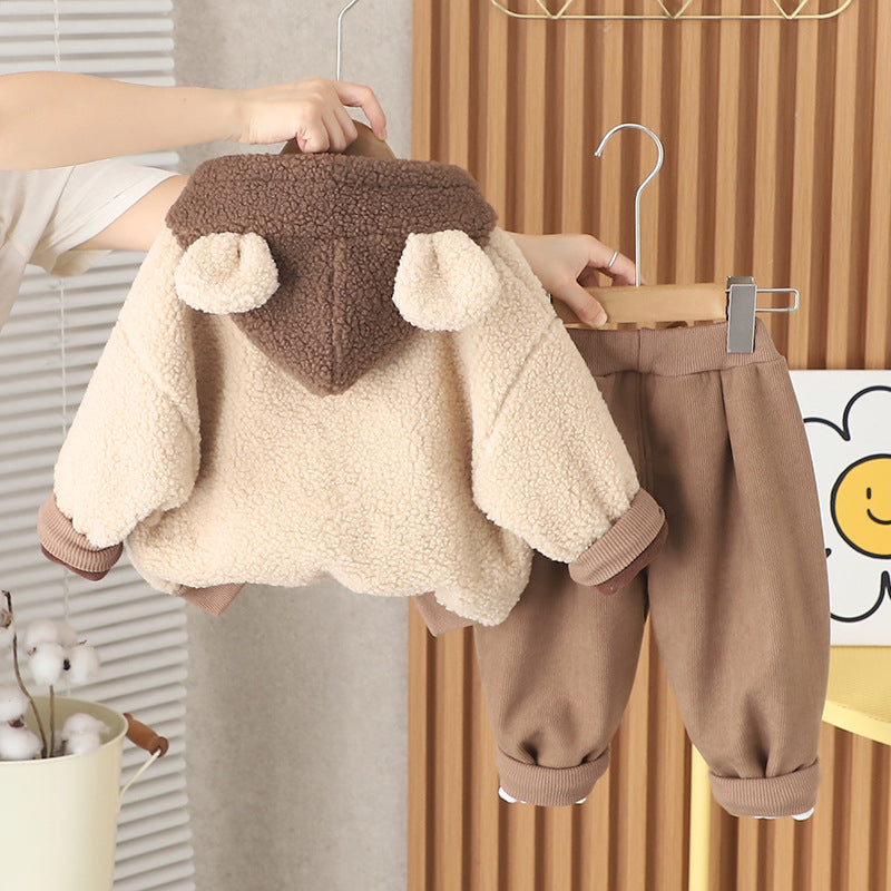 Conjunto cálido de 2 piezas: chaqueta y pantalón