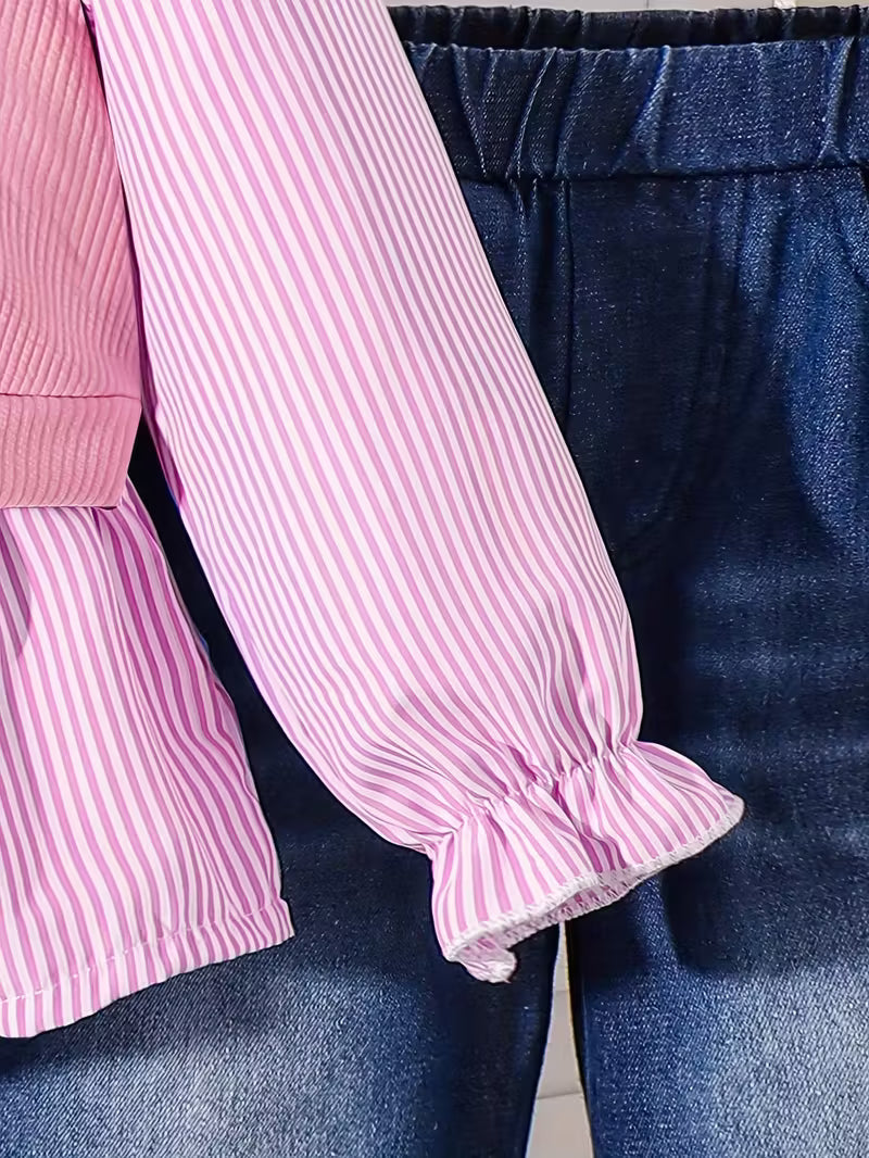 Conjunto elegante para niñas con diseño moderno.