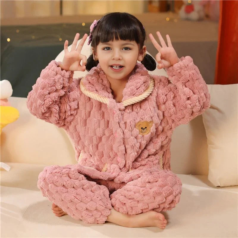 Pijamas de invierno cálidas para niños
