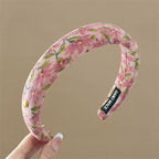 Diademas para niñas con estampados florales elegantes