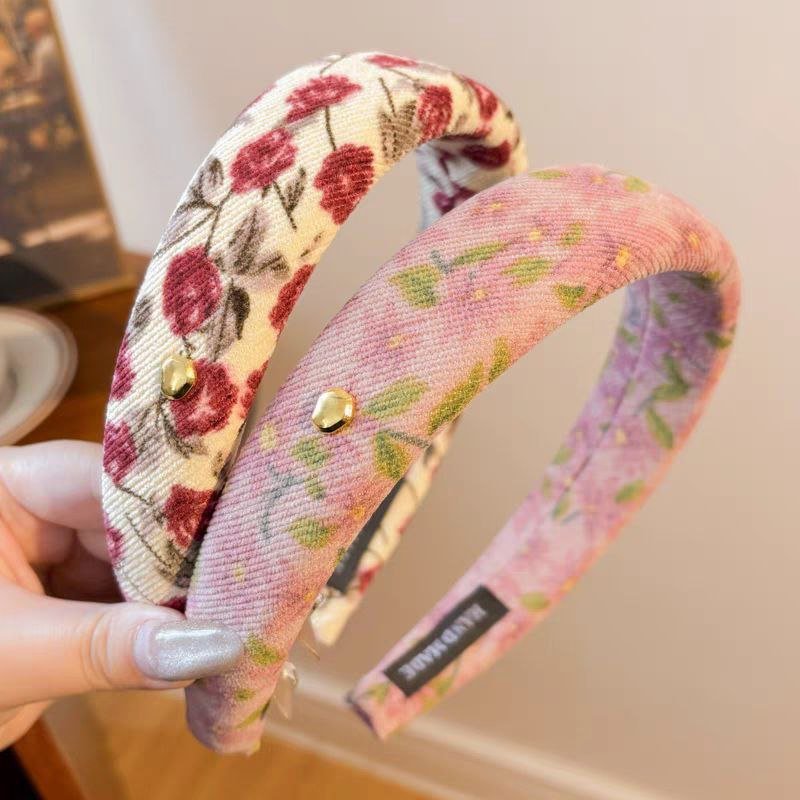 Diademas para niñas con estampados florales elegantes