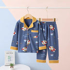 Pijamas infantiles de algodón ligero con estampados de dibujos animados