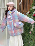 Abrigo de invierno con diseño atractivo en suaves tonos pastel