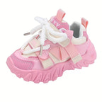 حذاء وردي بتصميم رياضي عصري للبنات