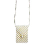 Bolso de hombro perlado para niñas con cierre elegante – Estilo moderno y sofisticado