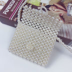 Bolso de hombro perlado para niñas con cierre elegante – Estilo moderno y sofisticado