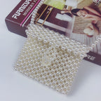 Bolso de hombro perlado para niñas con cierre elegante – Estilo moderno y sofisticado