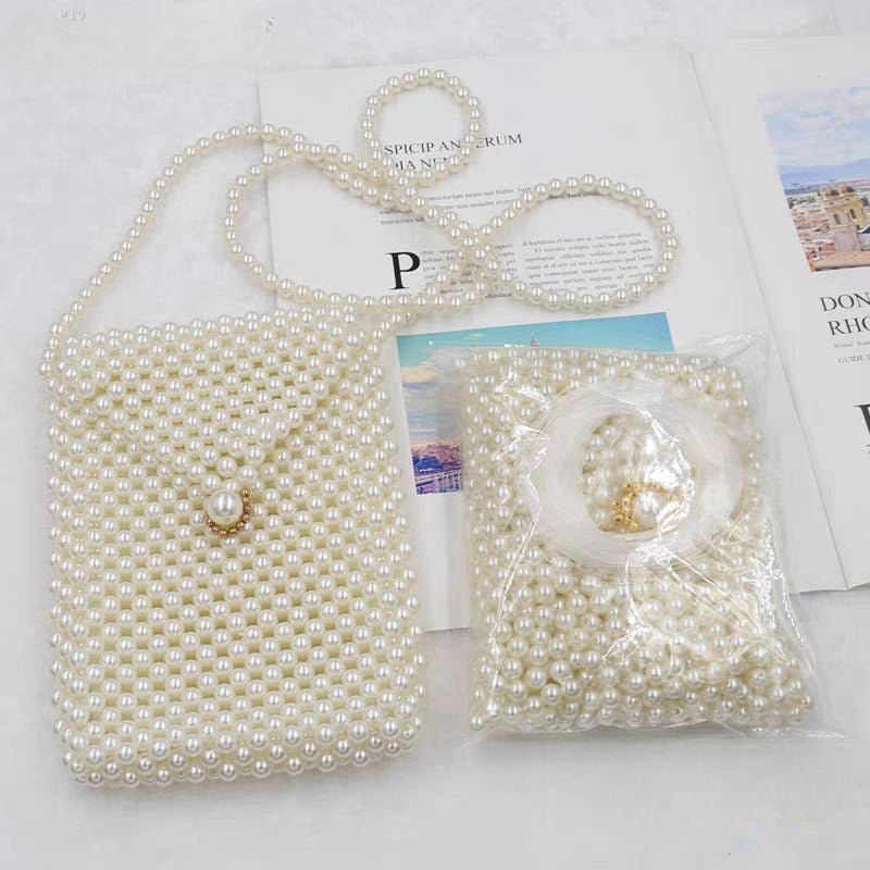 Bolso de hombro perlado para niñas con cierre elegante – Estilo moderno y sofisticado