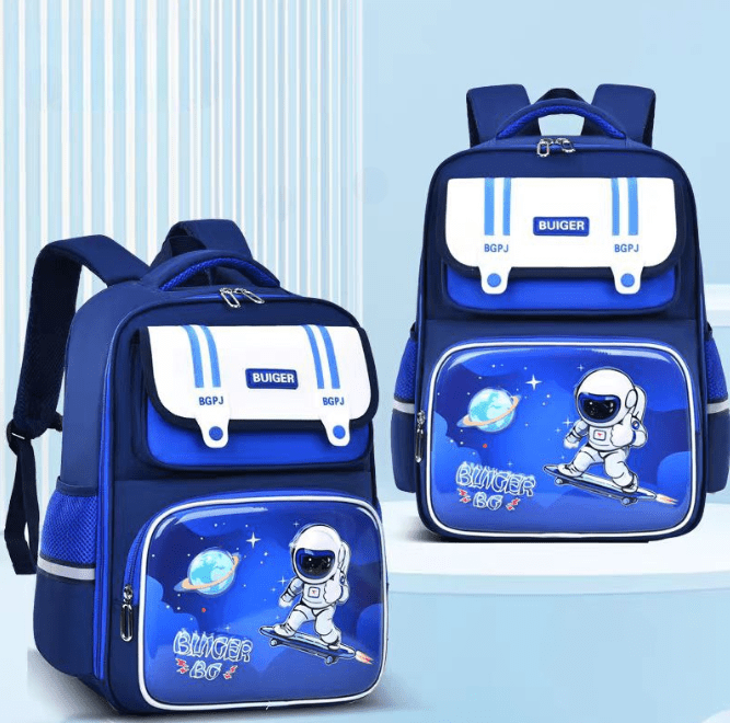 Mochila escolar infantil con estampado de caricatura