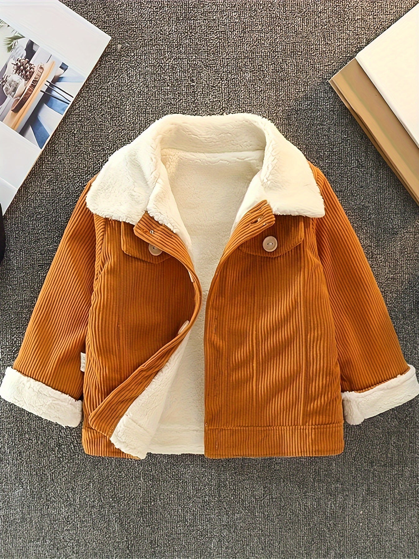 Chaqueta de invierno elegante para niños, cálida y acolchada con diseño moderno