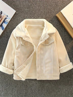 Chaqueta de invierno elegante para niños, cálida y acolchada con diseño moderno