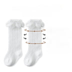 Calcetines elegantes para niñas con volantes de encaje – un toque suave para cada look