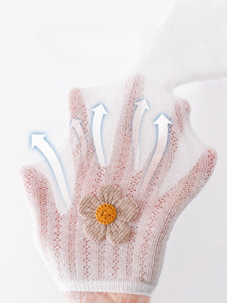 Calcetines largos para niñas con lazo de terciopelo