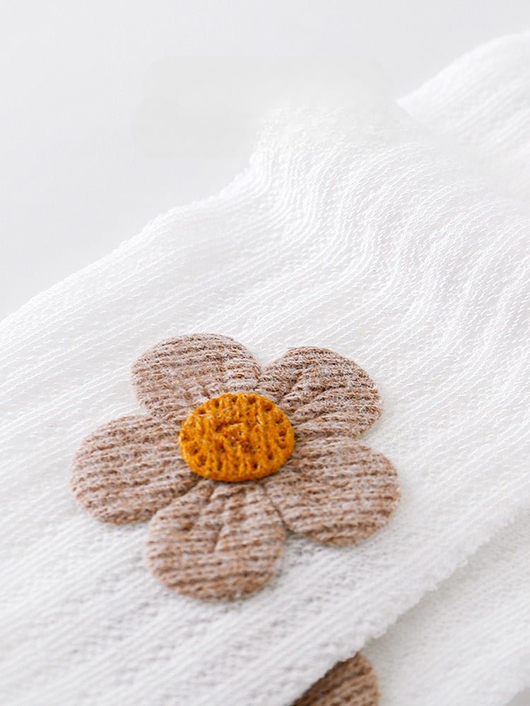 Calcetines largos para niñas con lazo de terciopelo