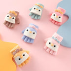 Guantes de invierno para niños con diseño de pingüino de dibujos animados (2 a 5 años)