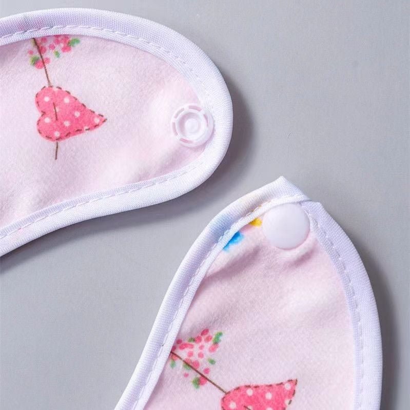 Baberos infantiles con estampados de dibujos animados – Diseño veraniego unisex