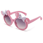 Gafas de sol para niñas pequeñas: diseño de Mickey Mouse con corazones de colores