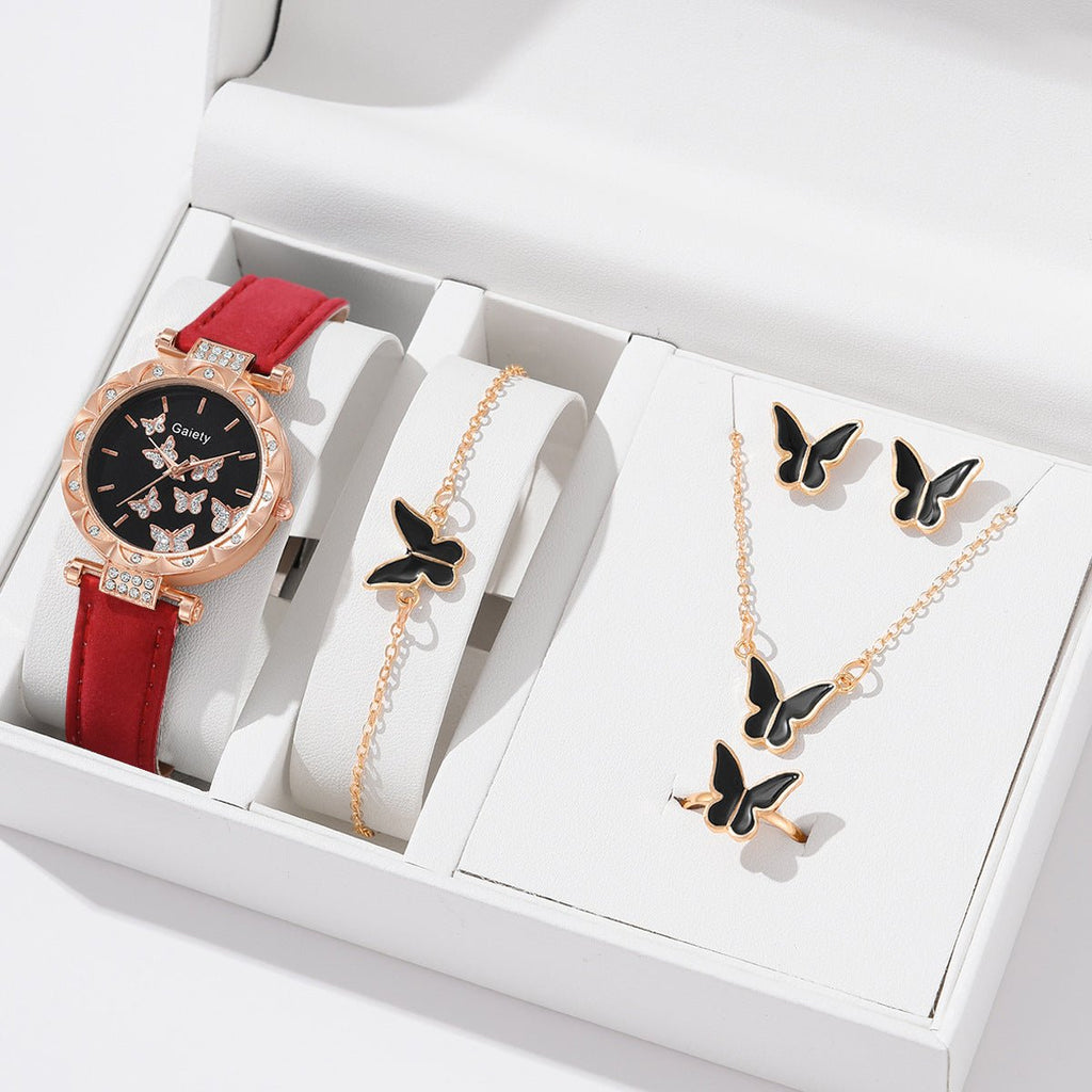 Set de 5 relojes para niñas con estuche especial – Diversión y estilo en cada hora