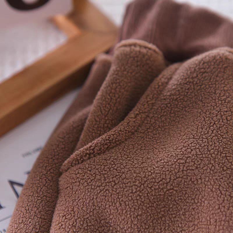 Conjunto de 2 piezas con bordado de osito, cálido de invierno para niños