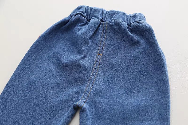 Conjunto de dos piezas con estampado de oso, estilo casual de otoño para niños