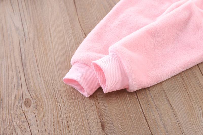 Conjunto infantil de invierno de 2 piezas, suave con diseño de osito