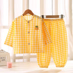 طقم النوم خفيف من قطعتين قطني كارو للاطفال صيفي