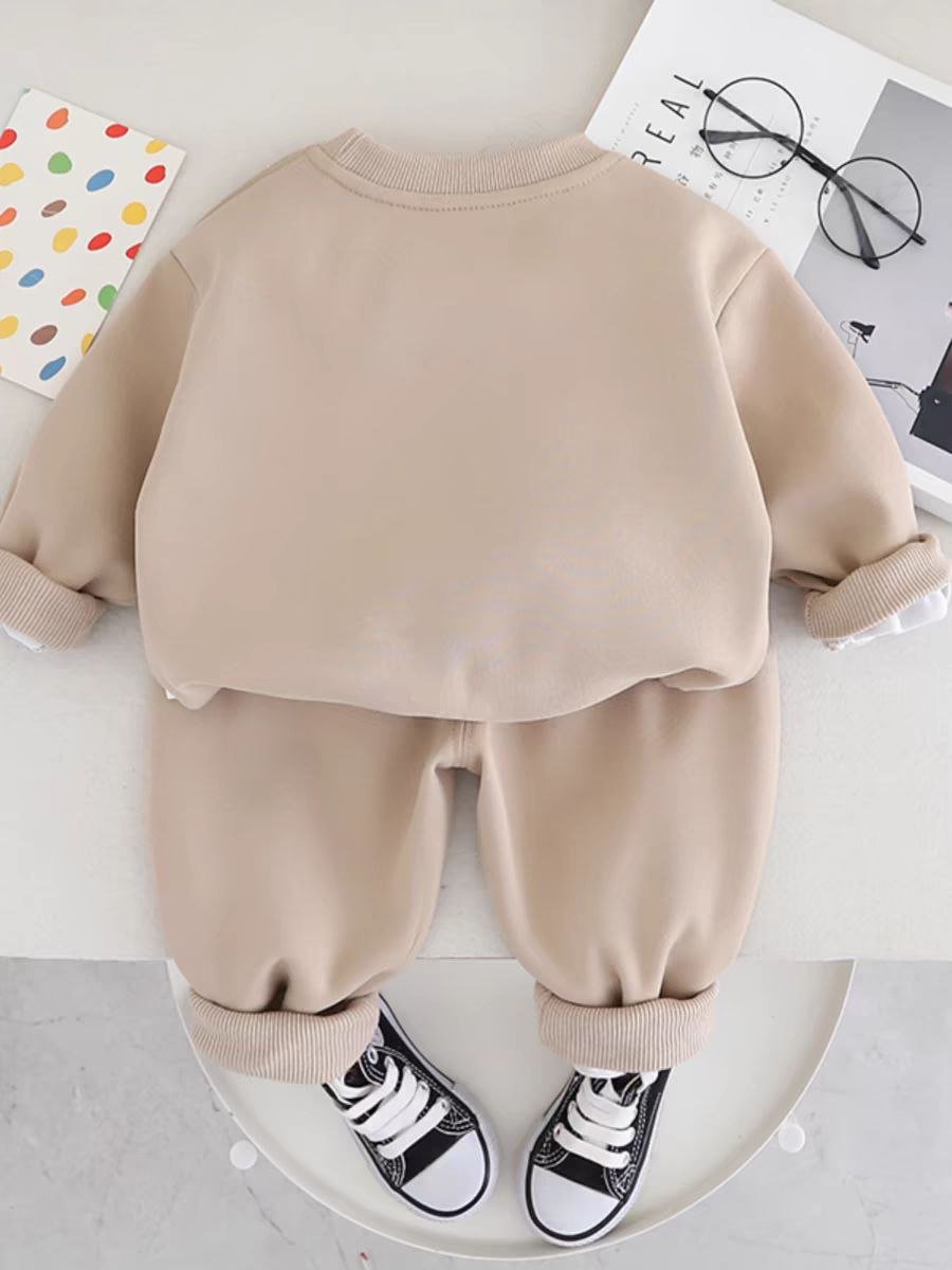 Conjunto de invierno de dos piezas, cálido para niños